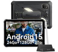 Blackview Active 7 Tablette Incassable 11 Pouces 4G Android 15 24Go RAM 128Go IP68 IP69K Lampe Camping avec Chargeur sans fil 33W