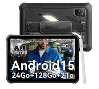 Blackview Active 7 Tablette Incassable 11 Pouces,4G Tablette Android 15,24Go RAM 128Go,IP68 IP69K,Vision Nocturne/Camping Lampe