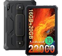 Blackview Active 8 pro Robuste Tablette Tactile 16Go + 256Go 10.36"" Écran Batterie 22000mAh Tablette PC 48MP Double SIM 4G - Noir