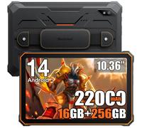 Blackview Active 8 pro Robuste Tablette Tactile 16Go + 256Go 10.36"""" Écran Batterie 22000mAh Tablette PC 48MP Double SIM 4G - Orange