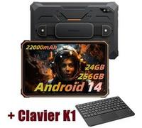Blackview Active 8 Pro Tablette Incassable 10.36 2.4K FHD+ 16Go+256Go 22000mAh(33W) G99 48MP+16MP Android 13 Orange Avec Clavier K1 Orange