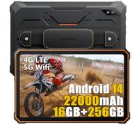 Blackview Active 8 Pro Tablette Incassable Android 14, Batterie 22000mAh, 16Go+256Go+1To Extension, 10.36'' 2.4K, IP68 Tablet, 48MP+16MP, Quad Haut-Parleur Stéréo, Double 4G, 5G WiFi, NFC GPS FM OTG