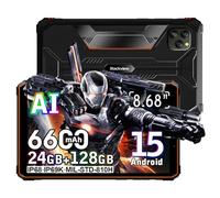 Blackview Active5 8,68 Pouces Tablette Incassable Android 15, 24Go+128Go+2To Extension Tablet IP68/IP69K, 16MP+13MP, Haut-parleurs 2W*2, Batterie 6600mAh,4G/5G WiFi/NFC/GPS/OTG/Gemini AI 2.0, Orange