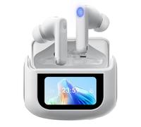 Blackview Écouteurs Bluetooth avec écran tactile, écouteurs intra-auriculaires sans fil avec réduction du bruit ANC/ENC, IPX7 étanche, 40 heures d'autonomie, Bluetooth 5.4, basses profondes pour les