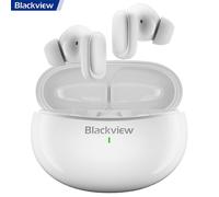 Blackview AirBuds 30 - Écouteurs Bluetooth true wireless intra-auriculaires Blanc IPX4 400 mAh