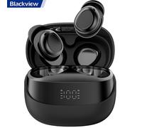 Blackview AirBuds 9 Écouteurs Bluetooth 400 mAh Oreillette BT 5.4 PNC compatibilité universelle - Noir