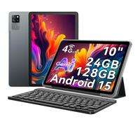 Blackview Android 15 Tablette 10 Pouces Tab60Pro, 4G LTE Tablette Tactile 24Go RAM 128Go ROM(2To TF), Octa Core Tablette Gaming, 5G WiFi/7700 mAh/Widevine L1/Face ID/GMS/GPS/3.5MM Jack