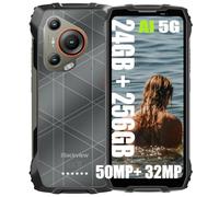 Blackview BL7000 24Go+256Go Telephone Portable Incassable, Double Écran 6.78" FDH+, Téléphone Débloqué 5G, 7500mAh Smartphone Incassable Etanche IP68, 50MP+32MP/Dual 5G/OTG/GPS/NFC (Noir)