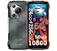 Blackview BL7000 5G Smartphone Robuste 24Go + 256Go 6.78"" 120Hz 50MP Caméra IP68 étanche Telephone GPS NFC Double SIM - Orange