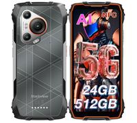 Blackview BL7000 5G Smartphone Robuste 24Go + 512Go 6.78"" 120Hz 50MP Caméra Telephone Portable Incassable GPS NFC Double SIM Orange