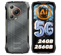 Blackview BL7000 AI Telephone Portable Incassable Android 15 Téléphone Incassable, 256Go+24Go/2To TF, 5G Ruggedisé Débloqué 6,78''FHD+ 120Hz, 50MP+20MP Vision Nocturne, NFC/GPS/Fingerprint/IP68/IP69K