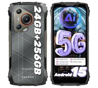 Blackview BL7000 AI Telephone Portable Incassable Android 15 Téléphone Incassable, 256Go+24Go/2To TF, 5G Ruggedisé Débloqué 6,78''FHD+ 120Hz, 50MP+20MP Vision Nocturne, NFC/GPS/Fingerprint/IP68/IP69K