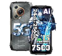 Blackview BL7000 Android 15 Telephone Portable Incassable, 5G Smartphone Incassable 6,78''FHD+ 120Hz, 24Go+256Go/TF 2To, Téléphone Chantier 7500mAh, 50MP+32MP, Gemini AI, NFC/OTG/Doke AI, Noir