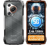 Blackview BL7000 Android 15 Telephone Portable Incassable, 5G Smartphone Incassable 6,78''FHD+ 120Hz, 24Go+256Go/TF 2To, Téléphone Chantier 7500mAh, 50MP+32MP Gemini AI, NFC/OTG/Doke AI/Fingerprint