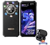 BL9000 Téléphone Portable Incassable 5G Double Ecran 24Go+512Go 6.78 8800mAh/120W Noir avec Ecouteur Bluetooth Airbuds 60(Noir)