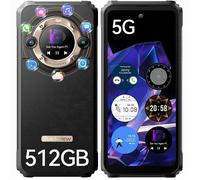 Blackview BL9000 Téléphone Portable Incassable Débloque 5G 24Go+512Go 6.78"+écran secondaire 1.32" 50MP Android 13 NFC - Or