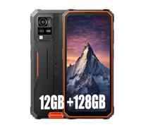 Blackview BV4800 Pro 12Go+128Go Telephone Portable Incassable 2024, Android 14 Téléphone Débloqué, 5180mAh, 13MP+5MP, 6.56" HD+ Smartphone Incassable Etanche, Dual 4G LTE,GPS,NFC,OTG,FM, Orange