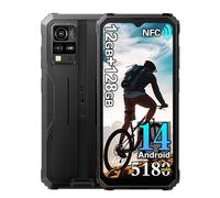 Blackview BV4800 Pro 4G Téléphone Portable Incassable (2025), 12Go+128Go/1TB Téléphone Débloqué Android 14, 5180mAh,16MP+8MP, 6.56" HD+ Smartphone Incassable Etanche, GPS,NFC,OTG,FM, Noir