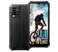 Blackview BV4800 Pro 4G Téléphone Portable Incassable 2025, 12Go+128Go Téléphone Débloqué Android 14, 5180mAh,16MP+8MP, 6.56" HD+ Smartphone Incassable Etanche, GPS,NFC,OTG,FM,5G WiFi, Noir