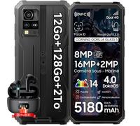 Blackview BV4800 Pro Smartphone Incassable 6,56"" 12Go+128Go Android 14 Dual SIM NFC Noir avec Blackview Airbuds 8