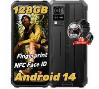 Blackview BV4800 Pro Smartphone Incassable 6,56"" 12Go+128Go Android 14 Dual SIM NFC Noir avec Smartwatch Blackview W50 Pro