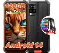 Blackview BV4800 Pro Smartphone Incassable 6,56 12Go+128Go Android 14 Dual SIM NFC Orange avec Smartwatch Blackview W60 Orange G