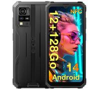 Blackview BV4800 Pro Smartphone Robuste 6.56"" Écran 12Go + 128Go 5180mAh Batterie 16MP IP68 Téléphone 4G Double SIM NFC GPS - Noir