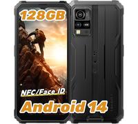 Blackview BV4800 Pro Téléphone Incassable, Téléphone Portable Incassable 12Go+128Go /2To TF, 6.56" HD+, 16MP+8MP, NFC/Fingerprint/Face ID/OTG/GPS/4G Dual SIM Smartphone 2 an