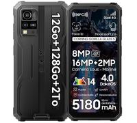 Blackview BV4800 Pro Téléphone Portable Incassable 6,56" (4+8)Go+128Go Smartphone Android 14 5180mAh 16MP,Dual SIM,NFC - Noir