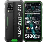 Blackview BV4800 Pro Téléphone Portable Incassable 6,56 (4+8)Go+128Go Smartphone Android 14 5180mAh 16MP,Dual SIM,NFC - Vert Vert G