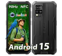 Blackview BV4800 SE Android 15 Téléphone Portable Incassable, 4G Ruggedisé Débloqué 12GB+64GB/2To, 285g&13.5mm,Écran 6.56'' 90Hz/NFC/GPS/16MP IA/3 Slot/IP69K Résistant à l'eau et, 2Ans Garantie