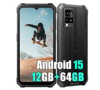 Blackview BV4800 SE Android 15 Téléphone Portable Incassable, 4G Ruggedisé Débloqué 12GB+64GB/2To,Écran 6.56'' 90Hz Smartphone Incassable,16MP IA,IP69K Résistant à l'eau/3 Slot/GPS/NFC/OTG/Gemini AI