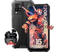 BV4800 Smartphone Incassable Android 13 6,56 6Go+64Go 5180mAh 13MP Noir avec Ecouteur Bluetooth Airbuds8(Noir)