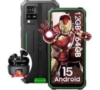 Blackview BV4800 Smartphone Incassable Android 13 6,56 6Go+64Go 5180mAh 13MP Vert avec Écouteur Bluetooth Airbuds8(Noir) Vert