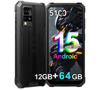 Blackview BV4800 SE Smartphone Incassable Android 15 6.56"",5100mAh,12Go+64Go/2To,16MP+8MP, Dual SIM NFC Face ID - Noir