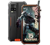 Blackview BV4800 SE Smartphone Incassable Android 15 6.56"",5100mAh,12Go+64Go/2To,16MP+8MP, Dual SIM NFC Face ID - Orange