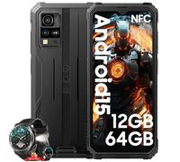 Blackview BV4800 SE Smartphone robuste 6,56"" 4Go+64Go 5100mAh Dual SIM Android 15 Noir + Smartwatch W50 Pro