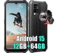 Blackview BV4800 SE Téléphone Portable Incassable,Android 15 Smartphone 12Go+64Go 6.56 Dual SIM 4G Noir avec Blackview W50 Pro Noir G