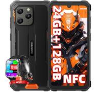 Blackview BV5300 Plus Smartphone Incassable 6,1"" 24Go+128Go NFC Orange avec Smartwatch Blackview W60