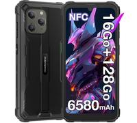 Blackview BV5300 Plus Smartphone Robuste, 6.1"" Écran - 128Go/Jusqu'à 1To - 6580mAh - IP68 Téléphone - 4G Double SIM/NFC/GPS - Noir
