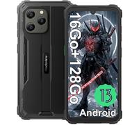 Blackview BV5300 Plus Smartphone Robuste 6.1"" Écran 16Go + 128Go 6580mAh Batterie 13MP IP68 Téléphone 4G Double SIM NFC GPS - Noir