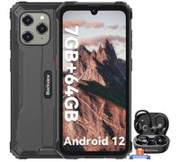 Blackview BV5300 Pro Téléphone Portable Incassable 6.1" 7Go+64Go 13MP 6580mAh NFC Noir avec Blackview Airbuds 60(Noir)