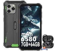 Blackview BV5300 Pro Téléphone Portable Incassable 6.1" 7Go+64Go 13MP 6580mAh Vert avec Blackview Airbuds 60(Noir)