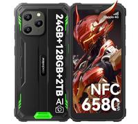 Blackview BV5300Plus Telephone Portable Incassable, Écran 6.1" HD+, 128Go ROM/TF 2To, 6580mAh, Double SIM, Triple Caméra 13MP, Smartphone Incassable NFC/Face ID/GPS/IP68/IP69K/2Ans de Garantie