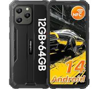 Blackview BV5300Pro(NFC) Téléphone Portable Incassable, Android14 Telephone Portable Écran 6.1" HD+ 60Hz, 6580mAh, 12GO+64Go de ROM/TF 1To, Caméra 8MP+13MP Smartphone Incassable, Face ID/OTG/GPS