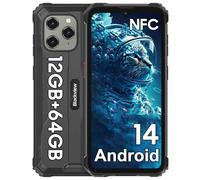 Blackview BV5300Pro(NFC) Téléphone Portable Incassable, Téléphone Incassable Android 14, 6580mAh, 12Go+64Go/1To Extensible, Écran 6,088" HD+ 60Hz,13MP+8MP Smartphone Incassable, Face ID/OTG/GPS