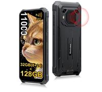 Blackview BV6200 Plus [pas de chargeur UE] 32 Go (8 + 24) + 128 Go 6,56 "HD + écran 11 000 mAh Android 14 téléphone portable 16 MP NFC vert