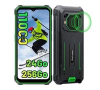 Blackview BV6200 PLUS Smartphone, 24(8+16)Go + 256Go, Batterie 11000mAh, Android 14, Écran 6.56"" 90Hz, 13MP Caméra, NFC/GPS - Vert