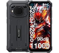 Blackview BV6200 Plus Smartphone 32Go + 128Go/Jusqu’à 2To 6.56'' 11000mAh 16MP Téléphone portable Incassable 2xSIM 4G NFC GPS - Noir