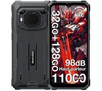 Blackview BV6200 Plus Smartphone Robuste 32Go + 128Go 11000mAh 6.56"" 16MP Téléphone portable Incassable Double SIM 4G NFC GPS Noir